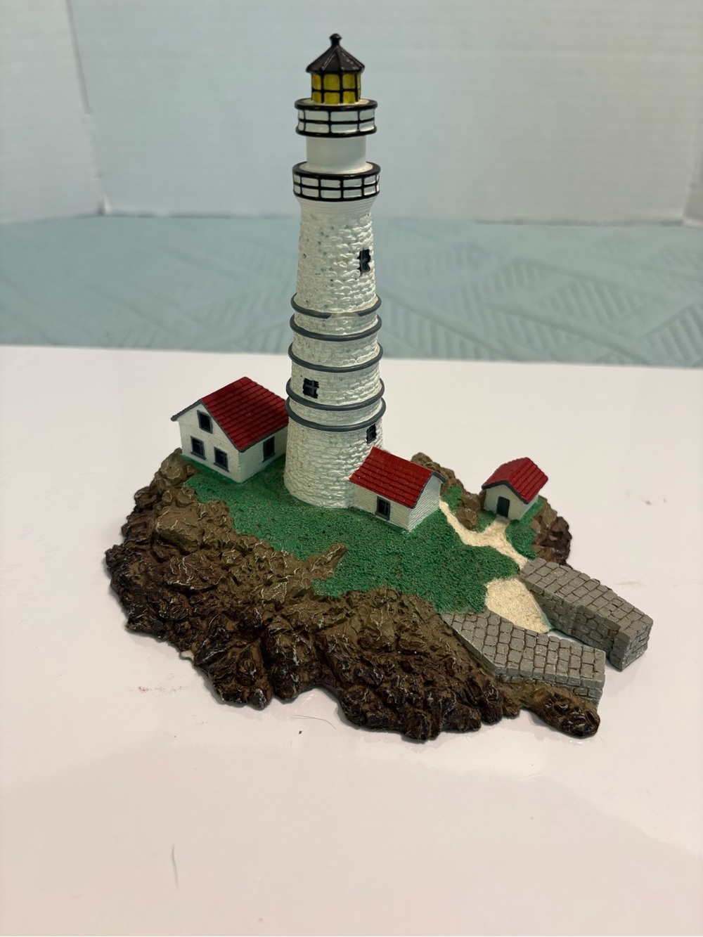 Vintage The Danbury Mint Historic American Lighthouses Boston Light 1992 No Box